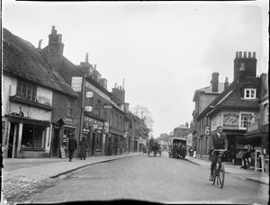 East Street, Farnham, Waverley, Surrey, 1909.05.25. (f/w fotó)