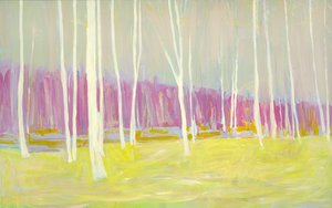 Pink  Yellow Woods, 2021 (akril, vászon)