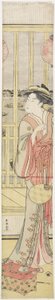 Hanao_gi udvarhölgy hűti magát, c. 1788 alkotó: Katsukawa Shuncho