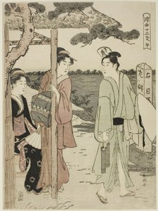 Ló, "A lebegő világ tizenkét órája (Ukiyo juni shi)" sorozatból alkotó: Katsukawa Shuncho