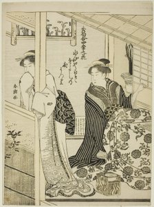 Nárcisz télen, a "Négy évszak legválasztottabb ódái virágairól (Shuku awase, shiki no hana)" sorozatból alkotó: Katsukawa Shuncho