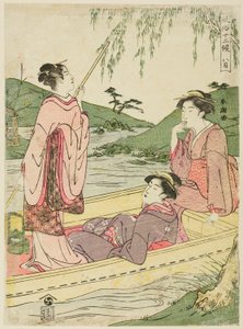 A nyolcadik hónap (Hachigatsu), a "Tizenkét hónap népszokásai (Fuzoku juni ko)" sorozatból alkotó: Katsukawa Shuncho