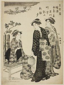 Tanabata Fesztivál, az "Öt Fesztiválnap Szórakozásai (Gosetsu asobi)" sorozatból alkotó: Katsukawa Shuncho
