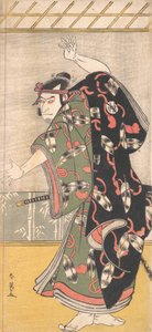 Kabuki színész Otani Oniji III szamurájként, kb. 1792. alkotó: Katsukawa Shun