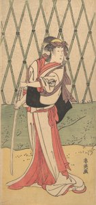 Kiku Segawa asszonya, Waka Fema Road, 1762-1819. alkotó: Katsukawa Shun