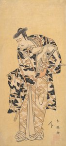 A színész Ichikawa Yaozo III, mint Fuwa Banzaemon mennydörgés köntösben, Játék egy rajongóval, 1794.