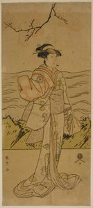 Iwai Kiyotaro II színész alkotó: Katsukawa Shun