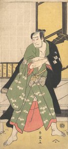 A harmadik Sawamura Sojuro, mint egy férfi, aki szélesen széttárt lábbal áll, kb. 1795 alkotó: Katsukawa Shun
