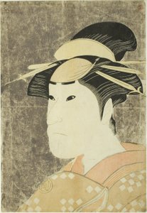 III. Sanogawa Ichimatsu színész a Gion prostituált Onayo szerepében a Hana-ayame Bunroku Soga című darabban, amelyet a Miyako Színházban mutattak be az ötödik hónapban.