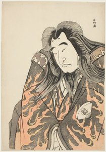 Onoe Matsusuke I. színész mint Sutoku nyugalmazott császár alkotó: Katsukawa Shunkо̄