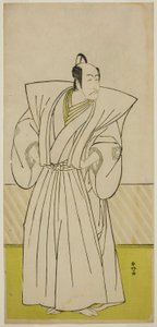 Ichikawa Danjuro V. színész mint Enya Hangan () a Kanadehon Chushin Nagori no Kura () című színdarabban, amelyet a Nakamura Színházban () adtak elő 1780 kilencedik hónapjában (). alkotó: Katsukawa Shunkо̄