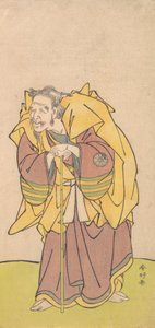 Nakamura Tomijuro, mint egy gyér szakállú öregember, kb. 1780.