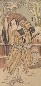 Az ötödik Ichikawa Danjuro, mint férfi téli ruházatban, 1788-ban. alkotó: Katsukawa Shunko