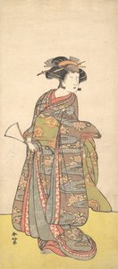 Az első Nakamura Tomijuro nőként, valószínűleg 1777-ben. alkotó: Katsukawa Shunko