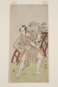 színész Nakamura J?z? II (színes fatömbnyomat) alkotó: Katsukawa Shunsho