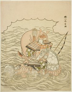 Taira no Atsumori Rijin alkotó: Katsukawa Shunsho