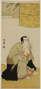 II. Ichikawa Monnosuke színész buddhista szerzetesként az Edo no Hana Mimasu Soga című darabban, amelyet a Nakamura Színházban mutattak be a negyedik hónapban, 1783 alkotó: Katsukawa Shunsho