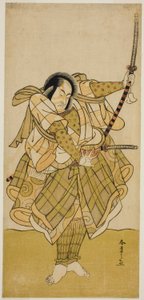 A színész Ichikawa Monnosuke II azonosítatlan szerepben alkotó: Katsukawa Shunsho