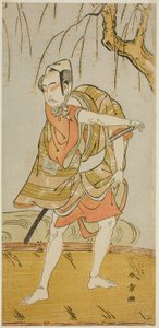 Ichikawa Yaozo II, mint Hiranoya Tokubei (?) a Wada Sakamori Eiga Kagami (?) című darabban. alkotó: Katsukawa Shunsho