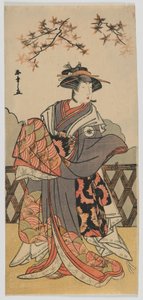 IV. Iwai Hanshiro színész, Edo-korszak, 1780-as évek vége (színes fatömbnyomat) alkotó: Katsukawa Shunsho