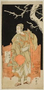The Actor Matsumoto Koshiro IV as Sagami Jiro Disguised as Ambaiyoshi Gorohachi in the Play Oyoroi Ebido Shinozuka, Performed at the Nakamura Theater in the Eleventh Month, 1772 alkotó: Katsukawa Shunsho