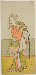 III. Nakajima Kanzaemon színész Yaguchi no Karasu-baba szerepében a Hono Nitta Daimyojin című darabban, a Morita Színházban a hetedik hónapban, 1777 alkotó: Katsukawa Shunsho