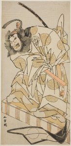 Tea C és r Mihoemon Nakajima Ia, mint Book Gate első Kiyotada tagja, Te Pay szülőhajó, Taiheiki, Perfor Med At Te Ichimura Te E Venth Gate, 1775 alkotó: Katsukawa Shunsho