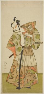 A színész, Nakamura Juzo II azonosítatlan szerepben alkotó: Katsukawa Shunsho