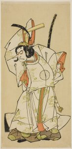 I. Nakamura Nakazo színész Koreakira (?) herceg szerepében a Gohiiki Kanjincho című darabban, a Nakamura Színházban a tizenegyedik hónapban, 1773 alkotó: Katsukawa Shunsho