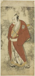 A színész Nakamura Sukegoro II Kaminari Shokuro szerepében a Joruri "Gonin Otoko" (Öt lovagias közember) című filmben, egy felvonásban játszott az Ayatsuri Kabuki Ogiban (A rajongó mestere kabukiban), a Nakamura Színházban a huszadik naptól Hetedik alkotó: Katsukawa Shunsho