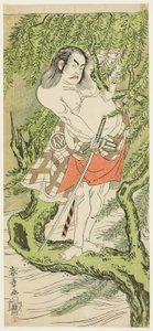 II. Nakamura Sukegoro színész egy lovagias közember szerepében (otokodate) alkotó: Katsukawa Shunsho