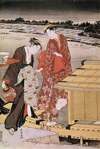Toi ght Oto Sumida River Japa Nese p Hayashi, Haru korai Katsukawa (Acchive 1780-1795) alkotó: Katsukawa Shunsho