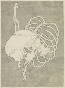 Koponya és bordaív alkotó: Katsushika Hokusai (possibly)
