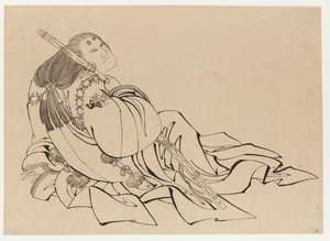 Udvarmester, 18. század vége – 19. század eleje. alkotó: Katsushika Hokusai