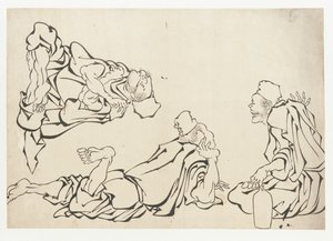 Egy szakecsata, 18. század vége-19. század eleje. alkotó: Katsushika Hokusai
