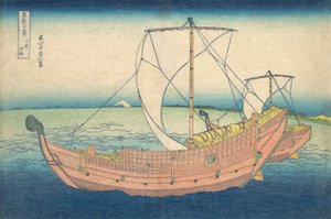 Tengeren Kazusa mellett Kazusa no kairo, a Harminchat kilátás a Fuji-hegyre... sorozatból, kb. 1830-32. alkotó: Katsushika Hokusai