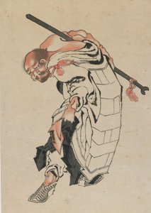 Buddhista figura, 18. század vége-19. század eleje. alkotó: Katsushika Hokusai