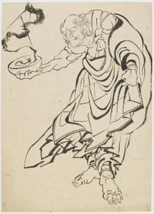 Buddhista figura, 18. század vége-19. század eleje. alkotó: Katsushika Hokusai