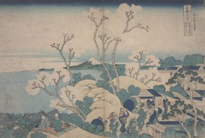 Cseresznyevirágok Gotenyamában, 1829-33 körül alkotó: Katsushika Hokusai