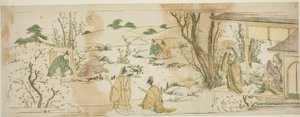 Udvari rendezvény a Lanting Gathering mintájára alkotó: Katsushika Hokusai