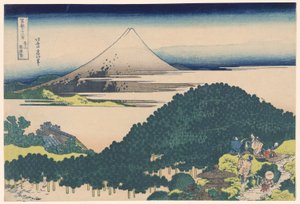Párnafenyő Aoyamában (Aoyama Enza no matsu), a "Harminchat kilátás a Fuji-hegyre (Fugaku sanjurokkei)" sorozatból alkotó: Katsushika Hokusai
