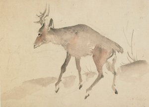 Szarvas, 18. század vége-19. század eleje. alkotó: Katsushika Hokusai