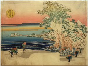 A Sodegaura tengerparti sáv Sagami tartományban alkotó: Katsushika Hokusai
