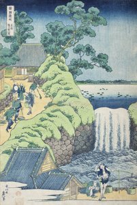 Az Aoigaoka-vízesés a Keleti Fővárosban alkotó: Katsushika Hokusai