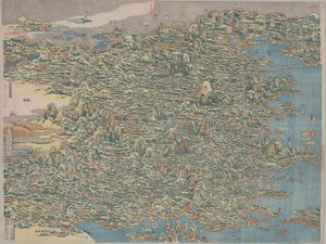 Kína híres helyszínei alkotó: Katsushika Hokusai
