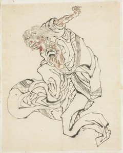 Női Oni (illusztráció népmeséhez), kb. 1815-49 (tinta és szín papíron) alkotó: Katsushika Hokusai