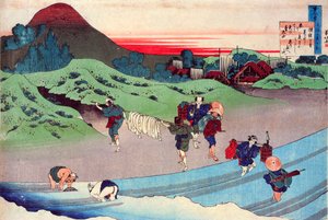 A Száz költő száz versei sorozatból: Jito Tenno, c1830. alkotó: Katsushika Hokusai