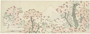 Fuji a cseresznyevirág felett alkotó: Katsushika Hokusai