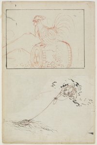 Mennydörgés istene és dobja alkotó: Katsushika Hokusai