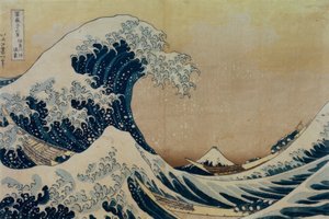 Nagy hullám a partoknál Kanagawa közelében alkotó: Katsushika Hokusai